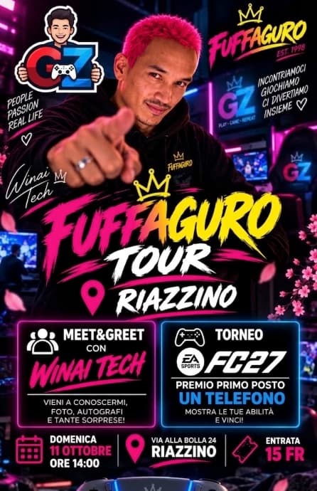 Locandina Fuffaguro Tour Riazzino